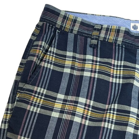J. Crew Factory blue plaid shorts size 32 - Picture 2 of 15